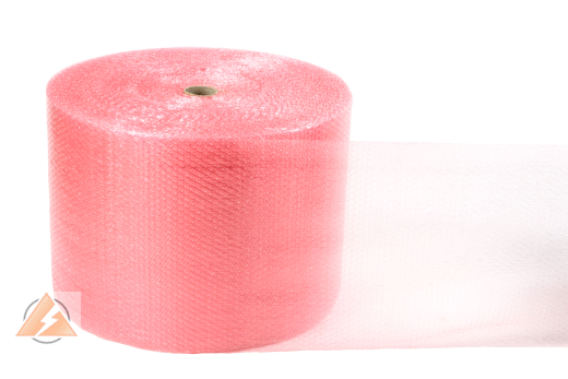 ableitfähige Luftpolsterfolie auf der Rolle, 300 mm x 150 Meter