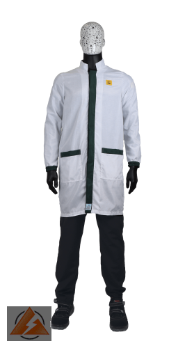 ESD-Mantel 2/3 Länge Unisex mit Farbakzenten