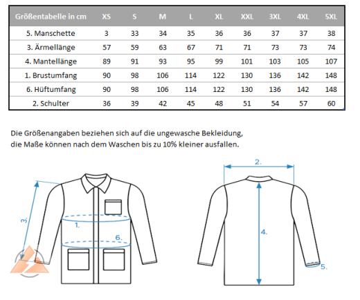 Sicherheitsweste ESD-konform Unisex