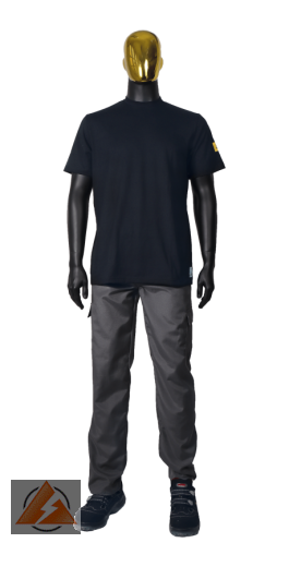 ESD-T-Shirt Unisex mit Rundkragen ohne Brusttasche