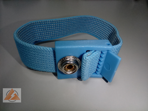 Handgelenkerdungsband textil inkl. Spiralkabel