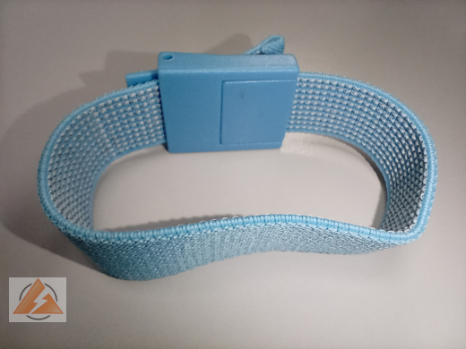 Handgelenkerdungsband textil blau