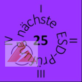 Jahresprüfplaketten &quote;nächste ESD-Prüfung&quote; 2025/2026 25 Stk.