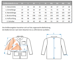 ESD-Mantel 2/3 Länge, Unisex