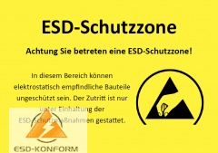 ESD-Kennzeichnung Eingang / Ausgang EPA Größe A3