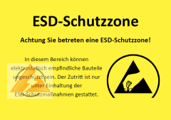 ESD-Kennzeichnung Eingang / Ausgang EPA Größe A3