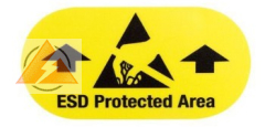 Bodenaufkleber ESD-Bereich